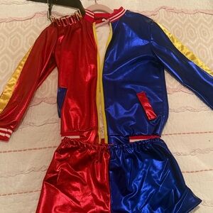 Red and Blue Shiny Costume Set